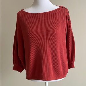 Sessun Kituba waffle knit top